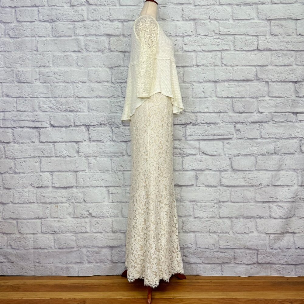 Tadashi Shoji Ivory Lace Maxi Skirt - Picture 7 of 9